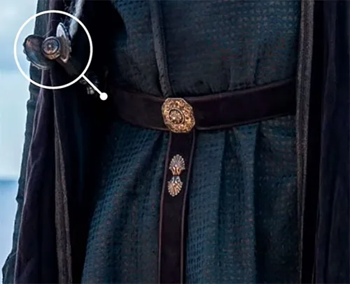 Movie costume of Corlys Velaryon from House of the Dragon, prequel to Game of Thrones