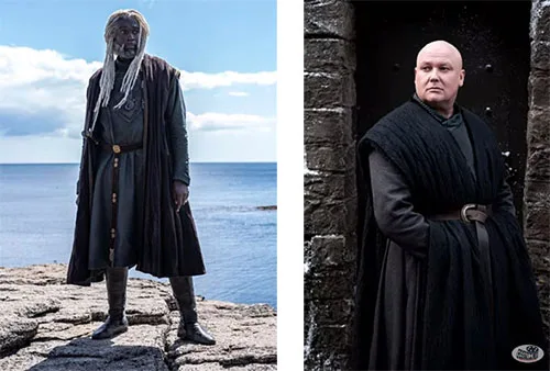 Movie costume of Corlys Velaryon from House of the Dragon, prequel to Game of Thrones