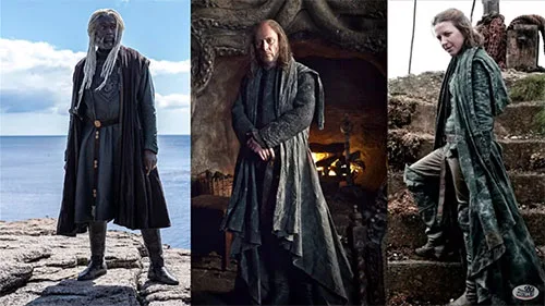 Movie costume of Corlys Velaryon from House of the Dragon, prequel to Game of Thrones