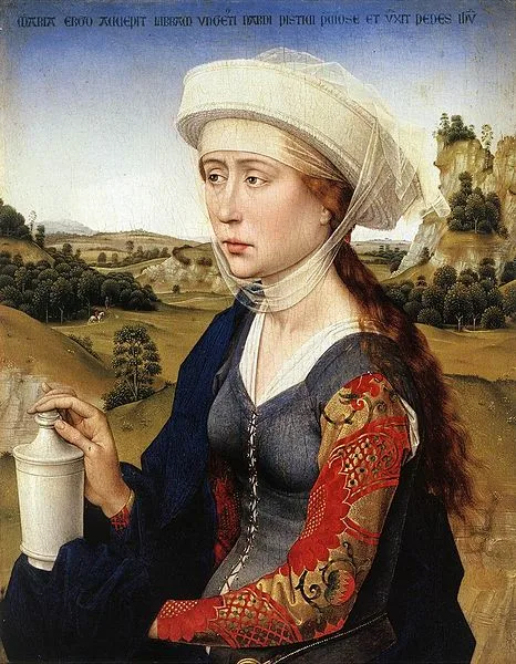 Braque Family Triptych by Rogier van der Weyden, about 1450-1452