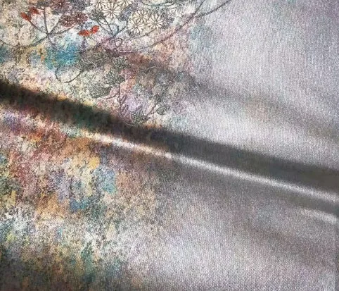 Japanese hikihaku obi are traditionally made with gold, silver, mother-of-pearl threads interwoven into the fabric