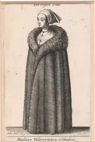 Traditional Irish mantles or brats