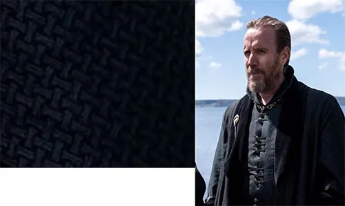 Movie costume of Otto Hightower from House of the Dragon, prequel to Game of Thrones
