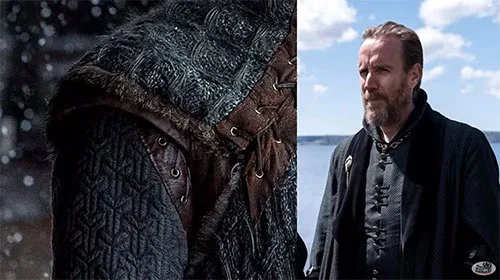 Movie costume of Otto Hightower from House of the Dragon, prequel to Game of Thrones