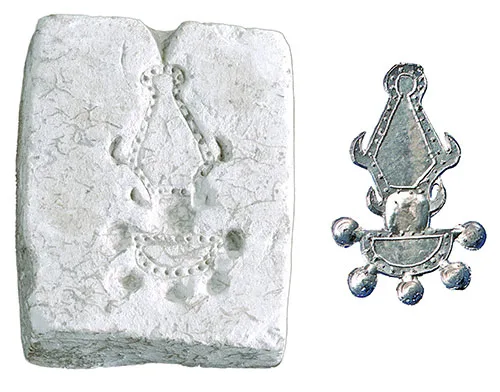 The first known knob fibulae mold in Europe