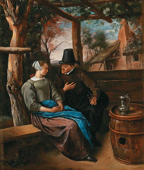 typical 17th-century women’s attire in England