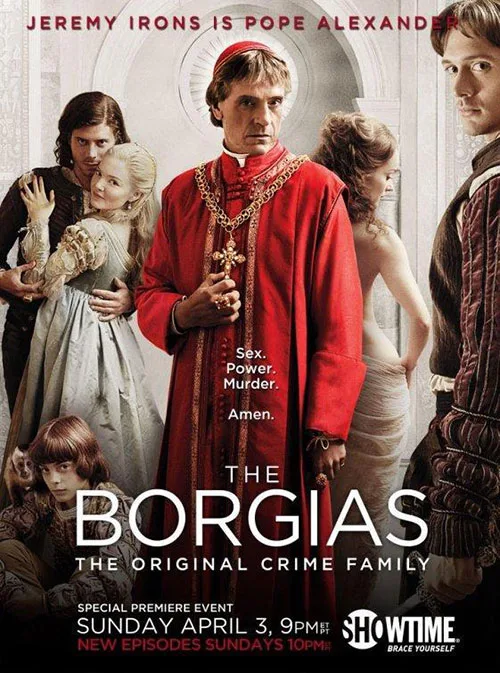 Inaccuracies in show costume underwear of The Borgias series