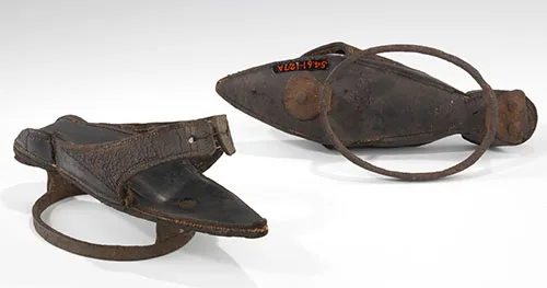 Pattens – protective overshoes worn by ladies since medieval period till early 20th century to walk over mud and dirt