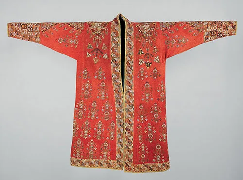 Choga – Turkmen loose open coat. This ornate outerwear can be truly artful