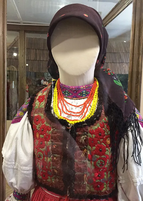 Lovely vintage sheepskin bodice called “bunda” from Transcarpathian region of Ukraine