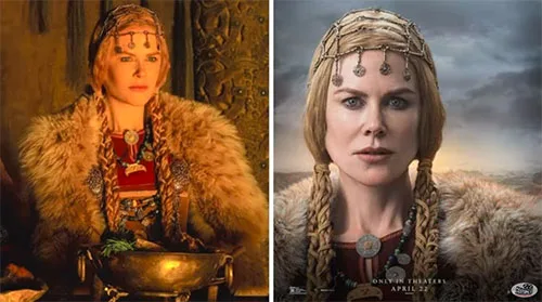 Viking movie costumes in The Northman