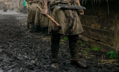 Viking movie costumes in The Northman