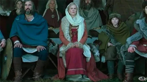Viking movie costumes in The Northman