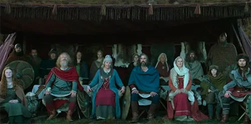 Viking movie costumes in The Northman
