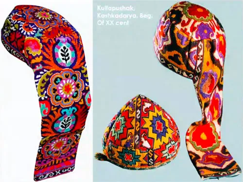 Rare Uzbek kultapushak headdress