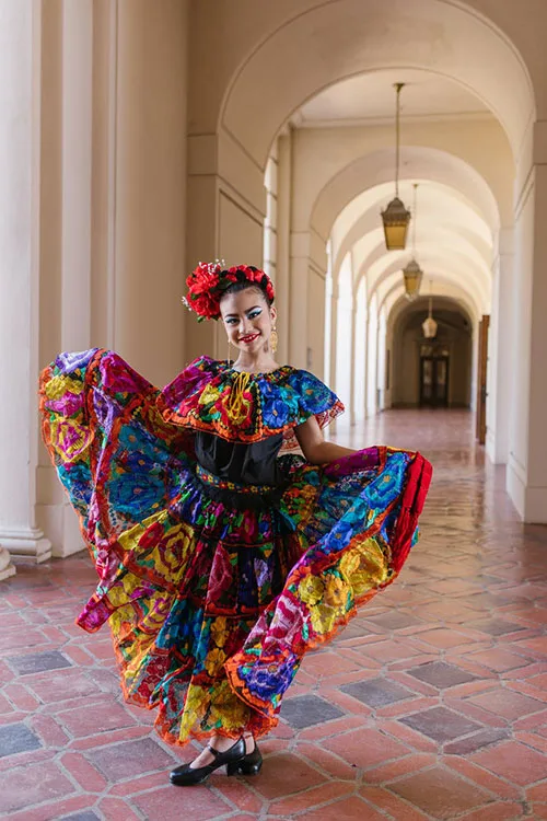 Mexican folklorico dance costumes