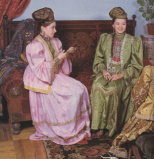 Traditional embroidered kalfak cap – female symbol of Tatarstan