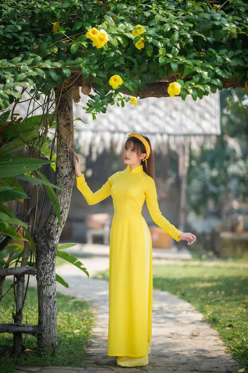 Modern Vietnamese Ao Dai attire is blindingly feminine