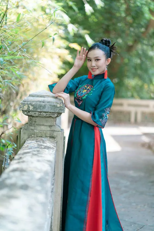 Modern Vietnamese Ao Dai attire is blindingly feminine