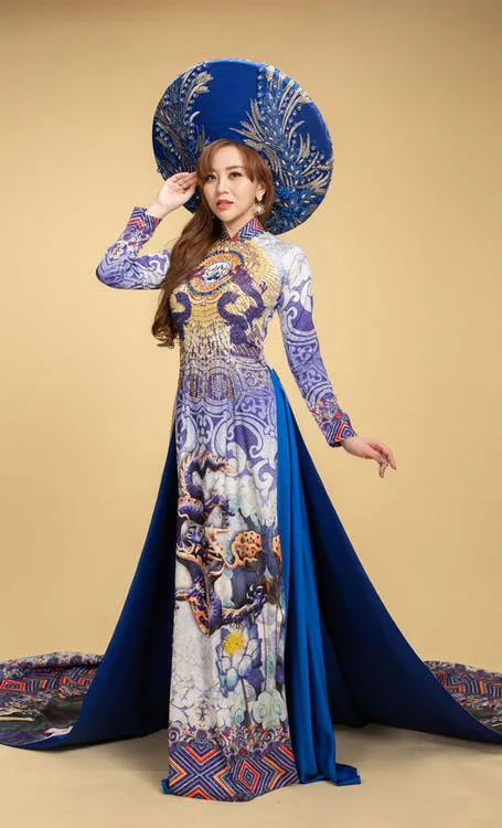 Modern Vietnamese Ao Dai attire is blindingly feminine