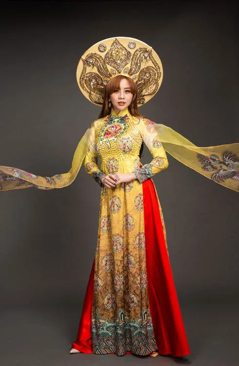 Modern Vietnamese Ao Dai attire is blindingly feminine