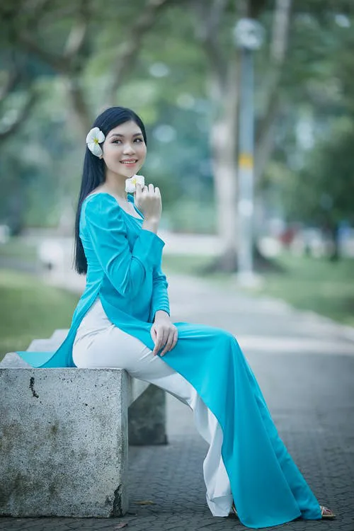 Modern Vietnamese Ao Dai attire is blindingly feminine