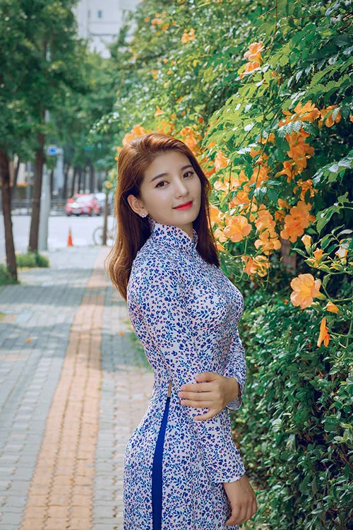 Modern Vietnamese Ao Dai attire is blindingly feminine