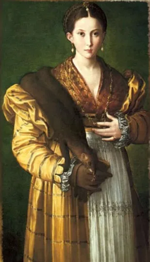 Renaissance wedding fashion