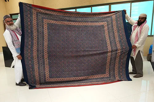 Ajrak block printing