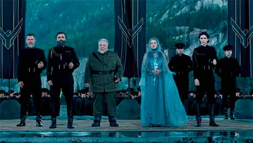 Dune 2021 show costumes. House Atreides military uniforms