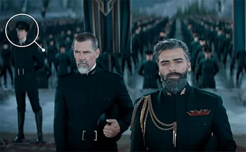 Dune 2021 show costumes. House Atreides military uniforms