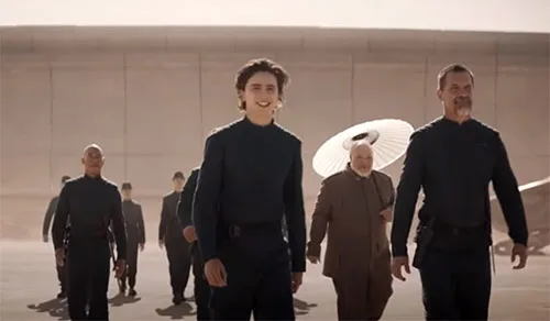 Dune 2021 show costumes. House Atreides military uniforms