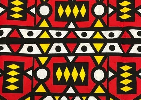 Angolan traditional samakaka cloth – vibrant, eye-catching, and cheerful African print