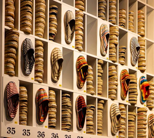 Espadrilles or alpargatas – very popular casual shoes from South America