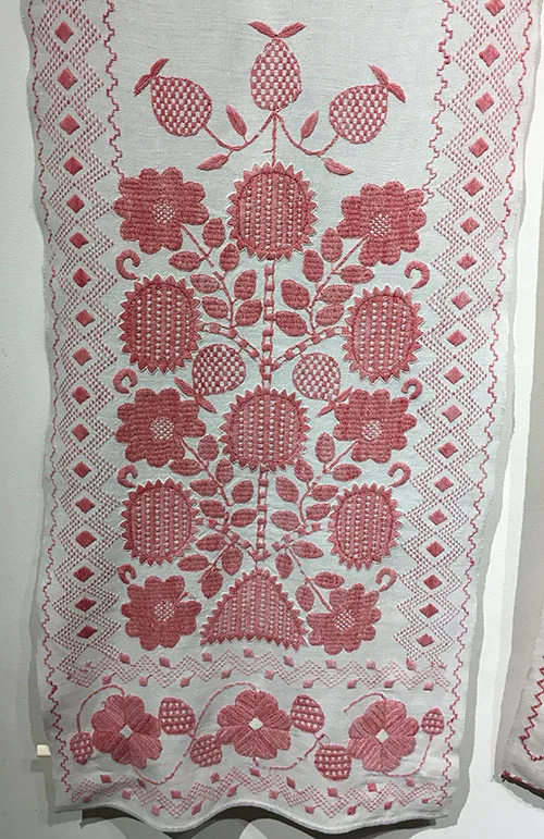 Ukrainian floral embroidery