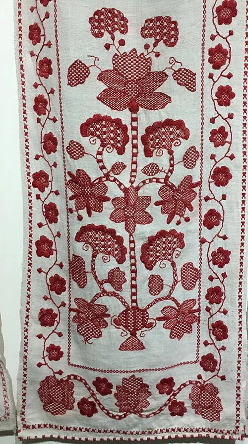 Ukrainian floral embroidery