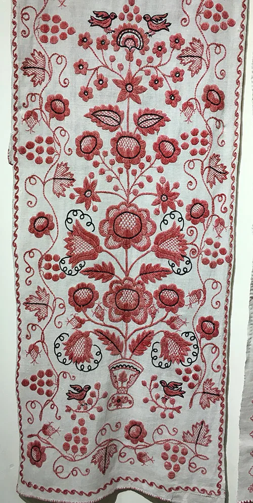 Ukrainian floral embroidery