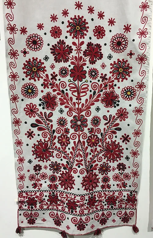 Ukrainian floral embroidery
