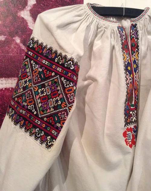 Ukrainian floral embroidery