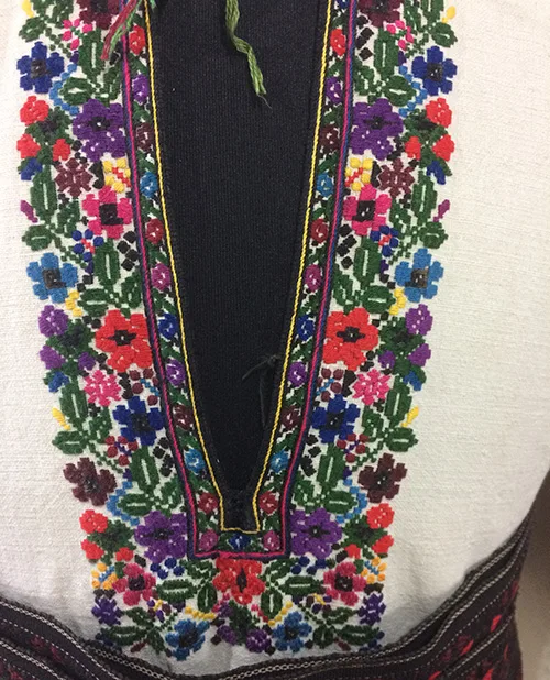 Ukrainian floral embroidery