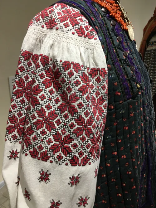Ukrainian needlework – close-ups of vintage embroidered shirts! Feel free to use these photos for your reconstruction projects