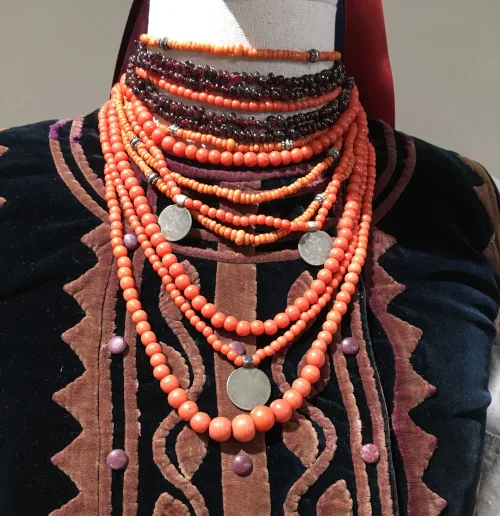 Antique Ukrainian necklace sets